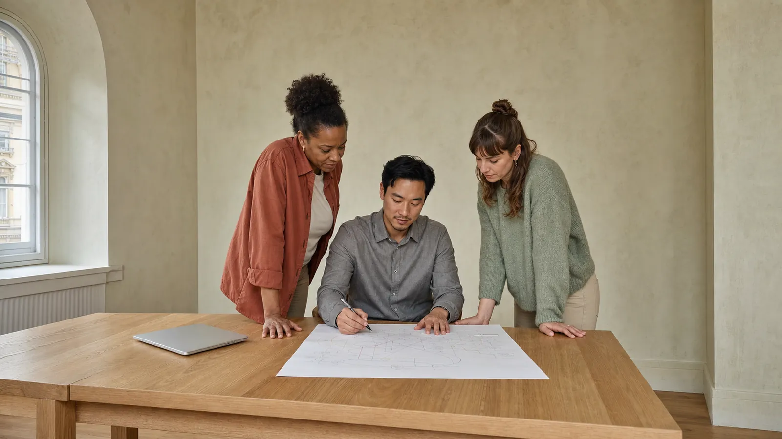 Digitales Team in einer modernen Arbeitsumgebung
