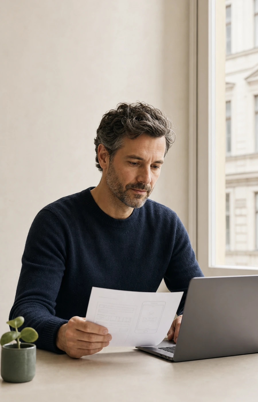 Digitalexperte bei der Arbeit
